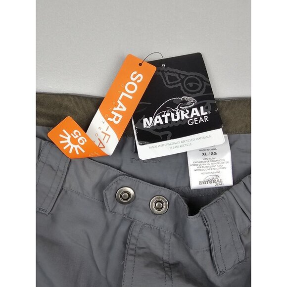 Natural Gear Pants Mens XL. Convertible Shorts Solar Factor UV‎ Protected. NWT - Picture 3 of 8